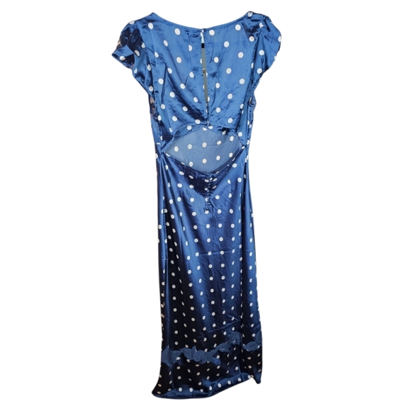 FREE PEOPLE Butterfly Babe Midi In Navy Classic Combo•M•NWT - Picture 11 of 11